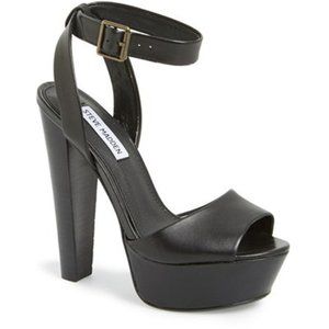 Steve Madden Gingeer Leather Platform Heel Sandal